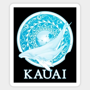 Humpback Whales Shield of Kauai Sticker